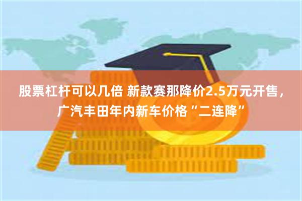 股票杠杆可以几倍 新款赛那降价2.5万元开售，广汽丰田年内新车价格“二连降”