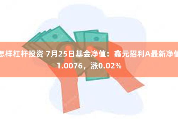 怎样杠杆投资 7月25日基金净值：鑫元招利A最新净值1.0076，涨0.02%